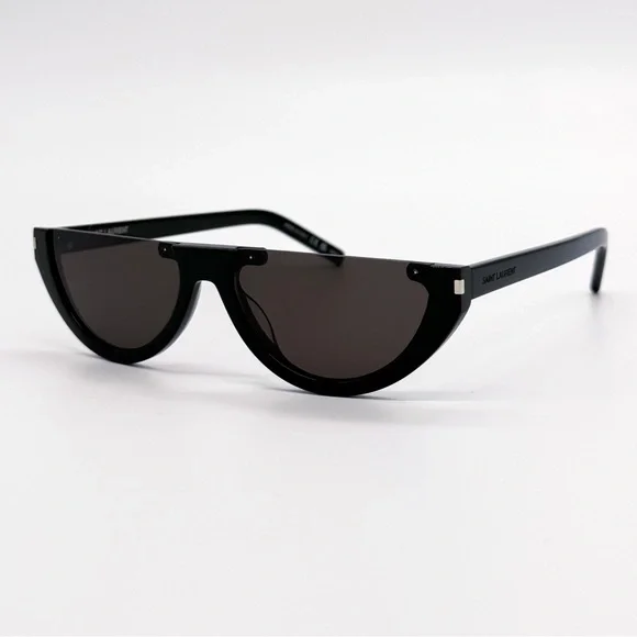NEW SAINT LAURENT SL563 001 CAT EYE BLACK WOMEN SL 563 SUNGLASSES SAINT LAURENT - Picture 3 of 12